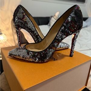 Christian Louboutin Multicolor Sequin Heels